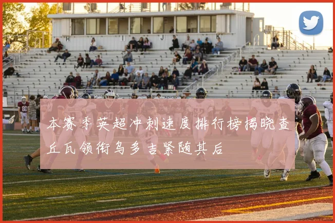 本赛季英超冲刺速度排行榜揭晓查丘瓦领衔乌多吉紧随其后